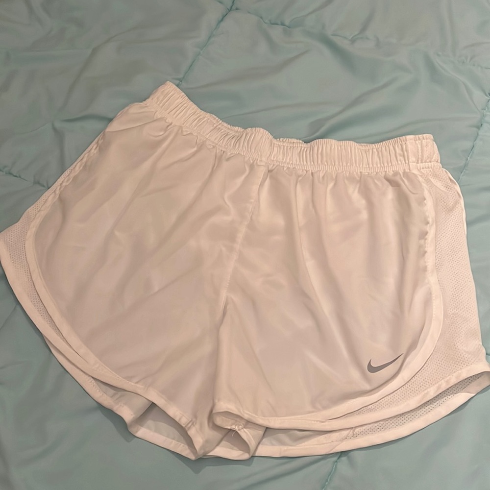 White Nike Dri-fit shorts